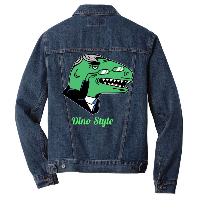 Dino Style Humor Men Denim Jacket | Artistshot