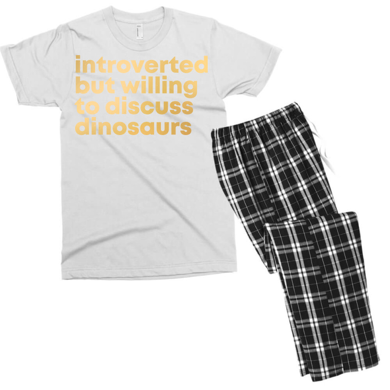 Dinosaur Cool Men's T-shirt Pajama Set | Artistshot