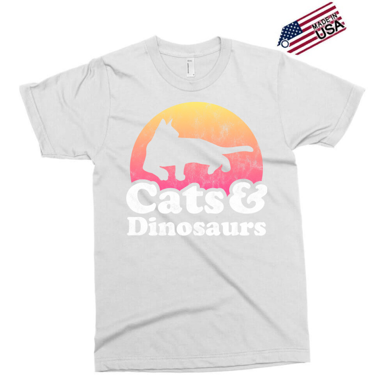 Cats And Dinosaurs Gift For Men Women Kids Red Exclusive T-shirt | Artistshot