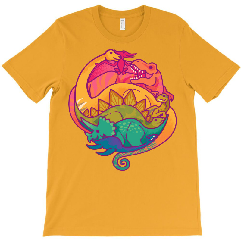 Dino Rainbow Girl T-shirt | Artistshot