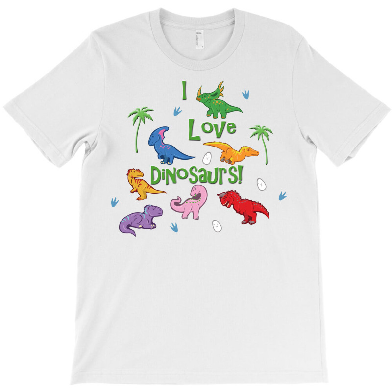 I Love Cute Dinosaurs Hipster T-shirt | Artistshot