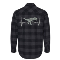 Tyrannosaurus Rex Heartbeat Dinosaurs Summer Flannel Shirt | Artistshot