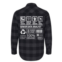 Senior Data Analyst T  Multitasking Certified Job Flannel Shirt | Artistshot