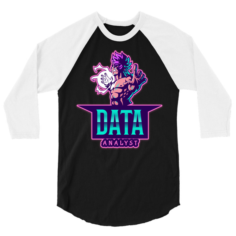 The Power Of A Data Analyst Music 3/4 Sleeve Shirt by irildarnen | Artistshot