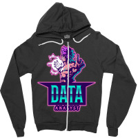 The Power Of A Data Analyst Music Zipper Hoodie | Artistshot