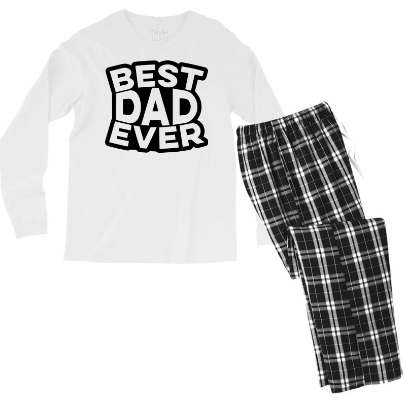 Best Dad Ever Cool Men's Long Sleeve Pajama Set | Artistshot