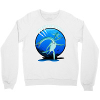 Plesiosaurus Prehistoric With Background Nostalgia Crewneck Sweatshirt | Artistshot