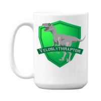 Mesozogwarts Veloslythraptor Green 15 Oz Coffee Mug | Artistshot