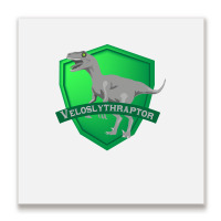 Mesozogwarts Veloslythraptor Green Metal Print Square | Artistshot