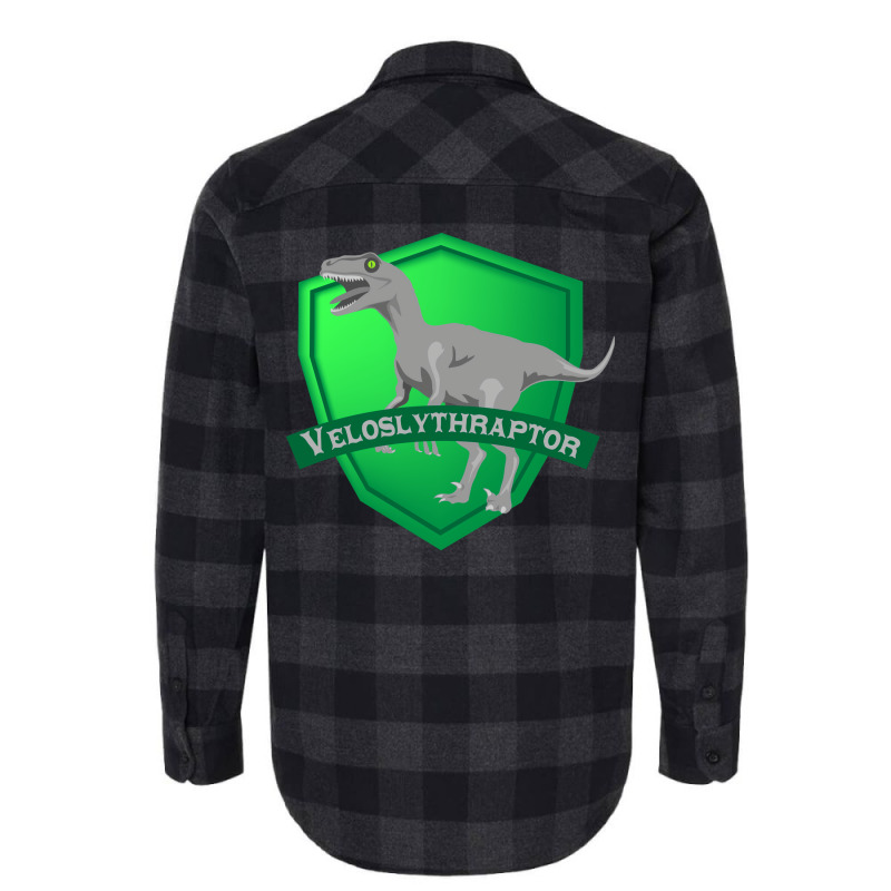 Mesozogwarts Veloslythraptor Green Flannel Shirt | Artistshot