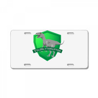 Mesozogwarts Veloslythraptor Green License Plate | Artistshot