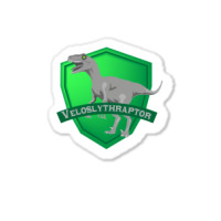 Mesozogwarts Veloslythraptor Green Sticker | Artistshot