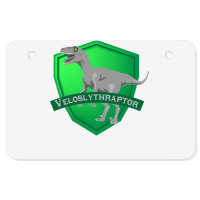 Mesozogwarts Veloslythraptor Green Atv License Plate | Artistshot