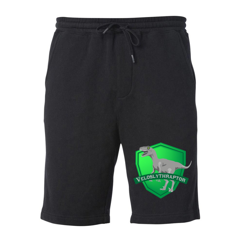 Mesozogwarts Veloslythraptor Green Fleece Short | Artistshot