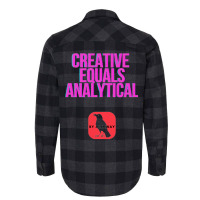 Creative Equals Analytical Cool Flannel Shirt | Artistshot