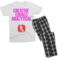 Creative Equals Analytical Cool Men's T-shirt Pajama Set | Artistshot