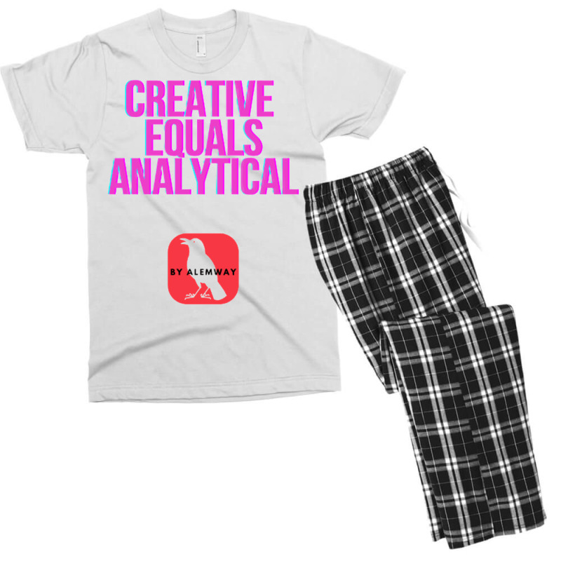 Creative Equals Analytical Cool Men's T-shirt Pajama Set | Artistshot