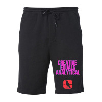 Creative Equals Analytical Cool Fleece Short | Artistshot