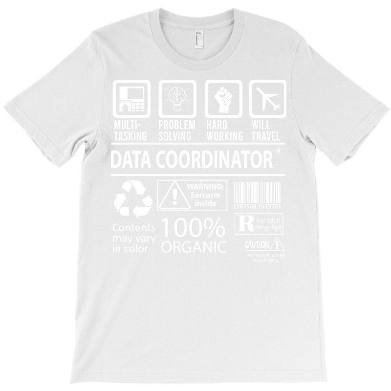 Data Coordinator T  Multitasking Certified Job Gif T-shirt | Artistshot