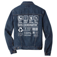 Data Coordinator T  Multitasking Certified Job Gif Men Denim Jacket | Artistshot