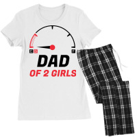 Dad Of 2 Girls Low Fuel Indicator Symbol Summer Women's Pajamas Set | Artistshot