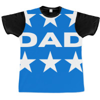 Dad With Stars Girl Graphic T-shirt | Artistshot