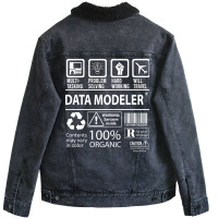 Data Modeler T  Multitasking Certified Job Gift It Unisex Sherpa-lined Denim Jacket | Artistshot