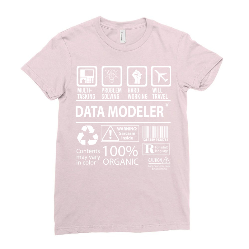 Data Modeler T  Multitasking Certified Job Gift It Ladies Fitted T-Shirt by fandaeslahl | Artistshot