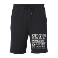 Data Modeler T  Multitasking Certified Job Gift It Fleece Short | Artistshot