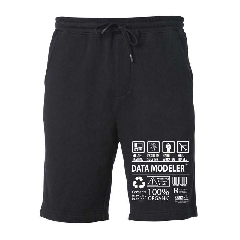 Data Modeler T  Multitasking Certified Job Gift It Fleece Short | Artistshot