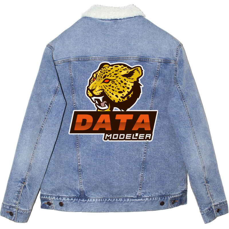 Clever Data Modeler Hipster Unisex Sherpa-lined Denim Jacket | Artistshot