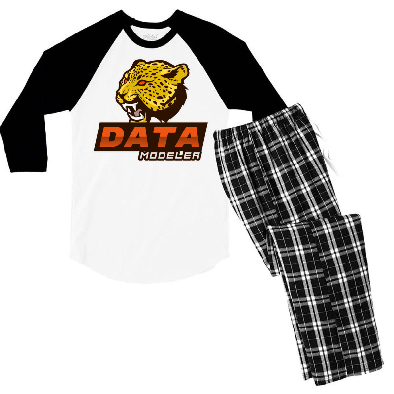 Clever Data Modeler Hipster Men's 3/4 Sleeve Pajama Set | Artistshot