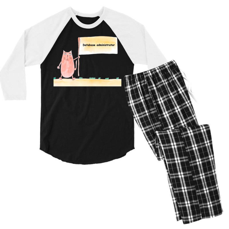 Database Administrator Profession Work Worker Prof Men's 3/4 Sleeve Pajama Set | Artistshot