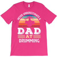 Funny Dad At Drumming Fathers Day Gift Men 80s T-shirt | Artistshot