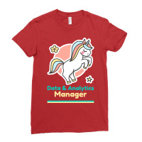 Calm Data Analytics Manager Red Ladies Fitted T-shirt | Artistshot