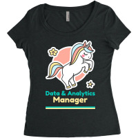 Calm Data Analytics Manager Red Women's Triblend Scoop T-shirt | Artistshot