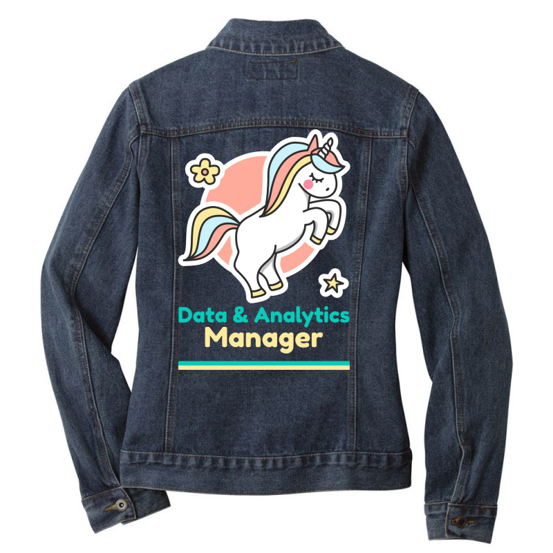 Calm Data Analytics Manager Red Ladies Denim Jacket by saloteatyame0 | Artistshot