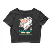 Calm Data Analytics Manager Red Crop Top | Artistshot