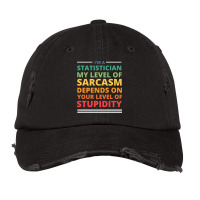 Im A Statistician My Level Of Sarcasm Depends On Y Vintage Cap | Artistshot