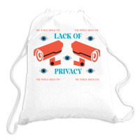 Lack Of Privacy Aesthetic Drawstring Bags | Artistshot