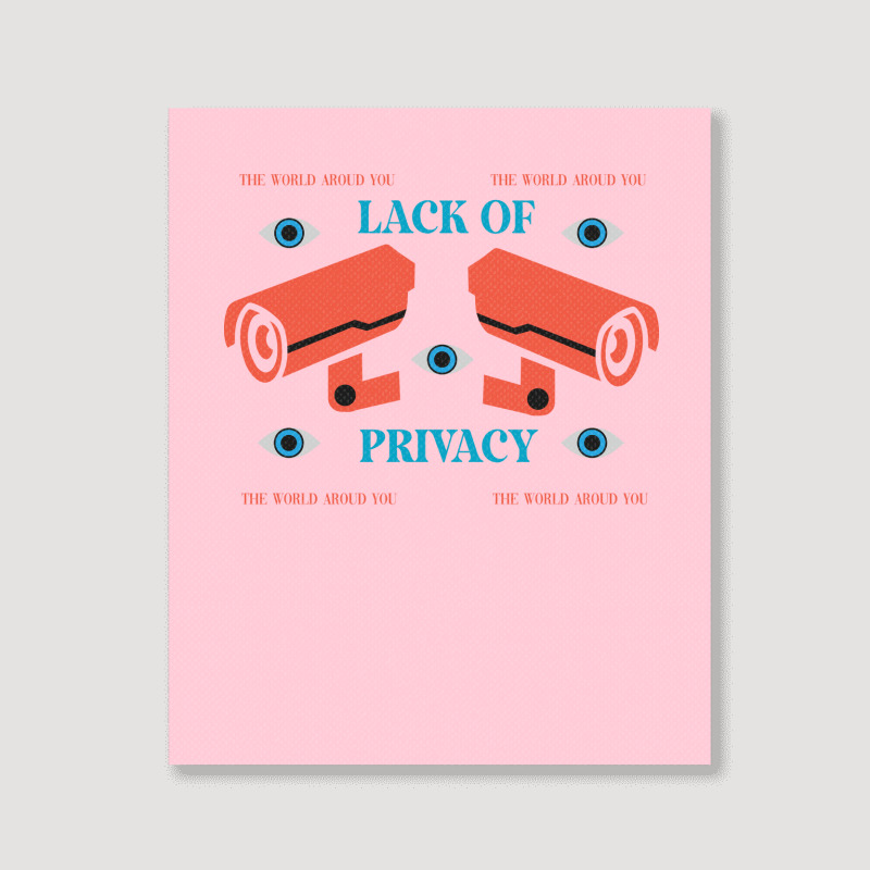 Lack Of Privacy Aesthetic Portrait Canvas Print | Artistshot