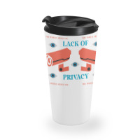 Lack Of Privacy Aesthetic Travel Mug | Artistshot