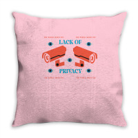 Lack Of Privacy Aesthetic Throw Pillow | Artistshot