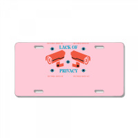 Lack Of Privacy Aesthetic License Plate | Artistshot