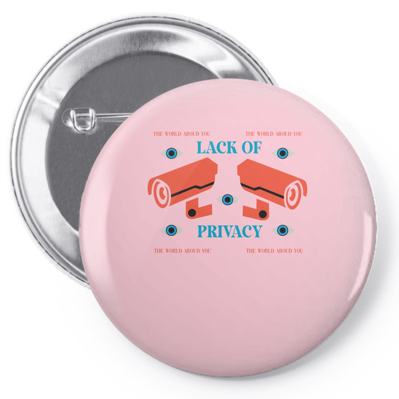 Lack Of Privacy Aesthetic Pin-back Button | Artistshot