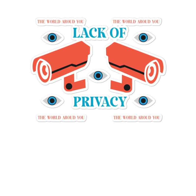 Lack Of Privacy Aesthetic Sticker | Artistshot