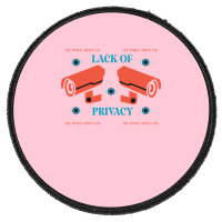 Lack Of Privacy Aesthetic Round Patch | Artistshot