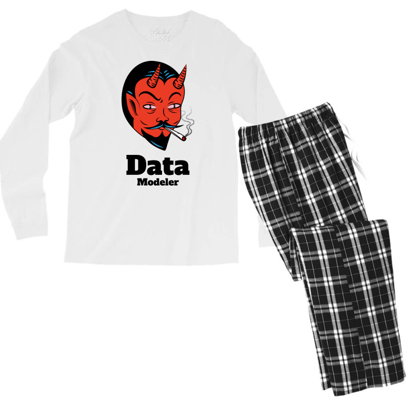 Data Modeler Master Gift Men's Long Sleeve Pajama Set | Artistshot