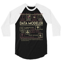 Data Modeler T  Multitasking Daily Value Gift Item 3/4 Sleeve Shirt | Artistshot