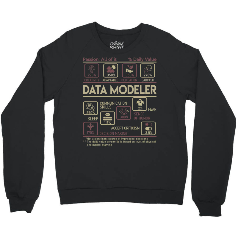 Data Modeler T  Multitasking Daily Value Gift Item Crewneck Sweatshirt | Artistshot